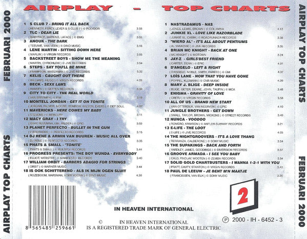 Various : Airplay Top Charts 2 2000 - Februari 2000 (2xCD, Comp, Unofficial)