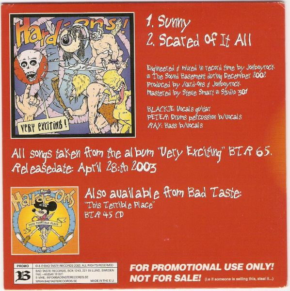 Hard-Ons : Promo 2003 (CD, Promo, Car)