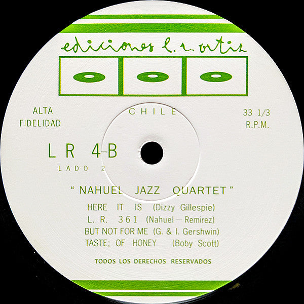 Nahuel Jazz Quartet : Nahuel Jazz Quartet (LP, Album, Ltd, RE)