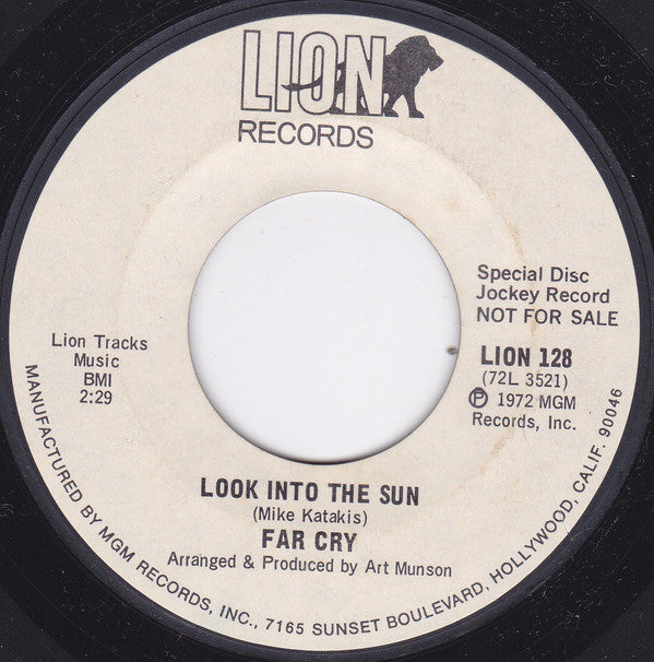 Far Cry (6) : King / Look Into The Sun (7", Single, Promo)