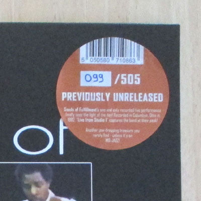 Seeds Of Fulfillment : Live From Studio 1 (LP, Album, Ltd, Num)