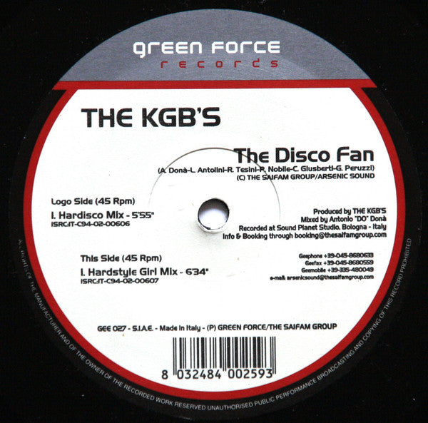 The KGB's : The Disco Fan (12")