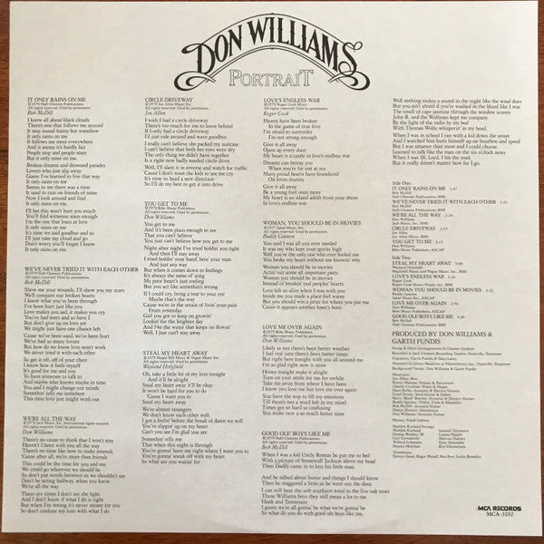 Don Williams (2) : Portrait (LP, Album, Pin)
