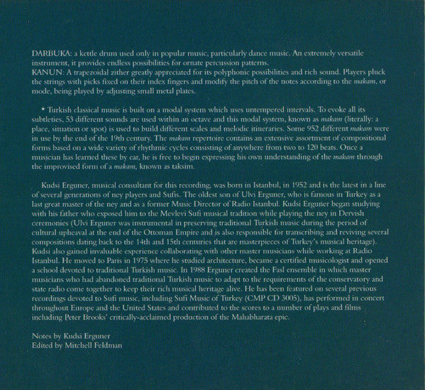 The Erköse Ensemble : Gypsy Music Of  Turkey (CD)