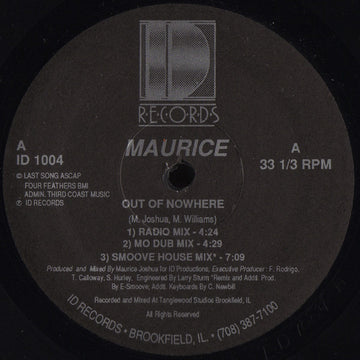 Maurice* : Out Of Nowhere / Melody (12")