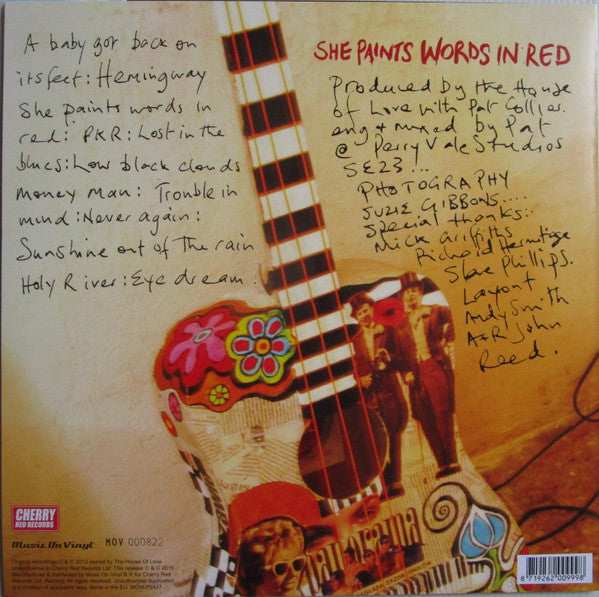 The House Of Love : She Paints Words In Red (LP, Album, Ltd, Num, RE, Whi)