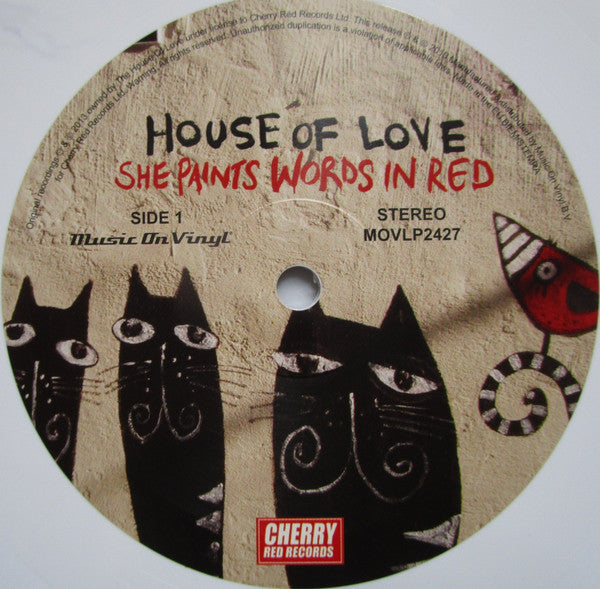 The House Of Love : She Paints Words In Red (LP, Album, Ltd, Num, RE, Whi)