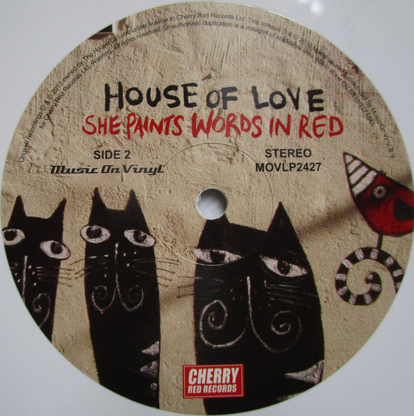 The House Of Love : She Paints Words In Red (LP, Album, Ltd, Num, RE, Whi)