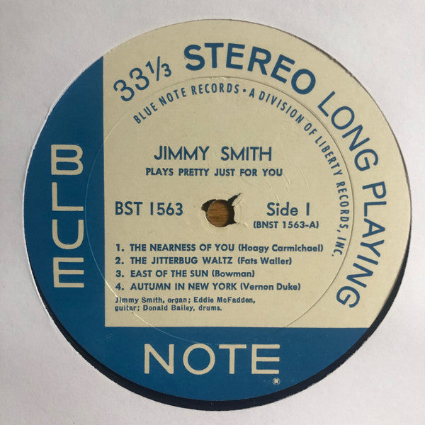 Jimmy Smith : Plays Pretty Just For You (LP, Album, RE, Lib)