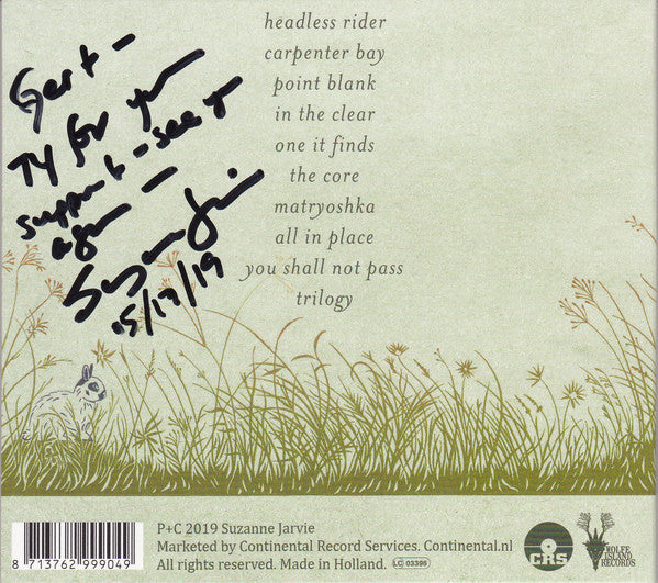 Suzanne Jarvie : In The Clear (CD, Album)