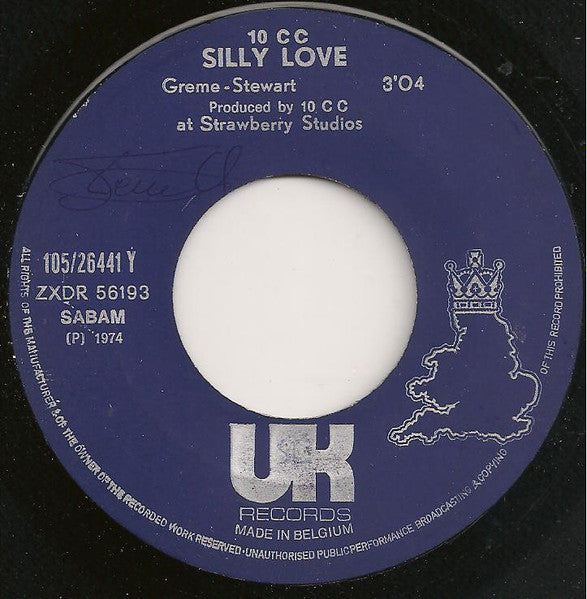 10 CC* : Silly Love (7", Single)
