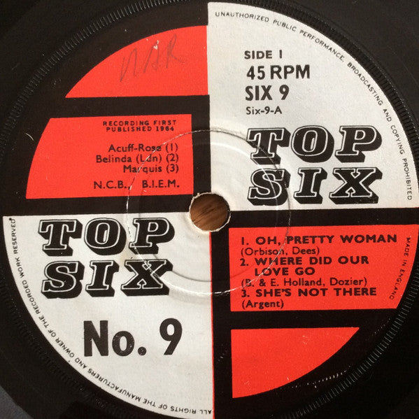 Unknown Artist : Top Six No. 9 (7")