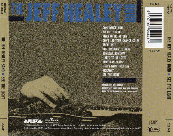 The Jeff Healey Band : See The Light (CD, Album, RE)