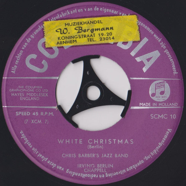 Chris Barber's Jazz Band : White Christmas (7", Single)