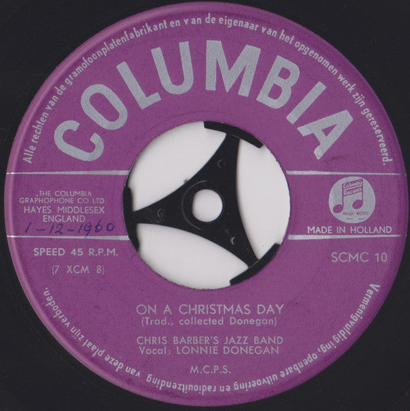 Chris Barber's Jazz Band : White Christmas (7", Single)