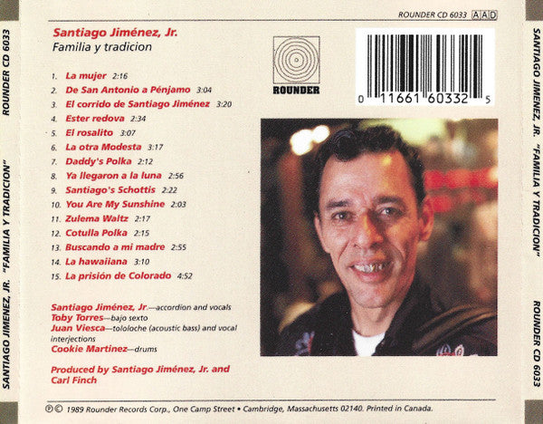 Santiago Jimenez, Jr. : Familia Y Tradicion (CD, Album)