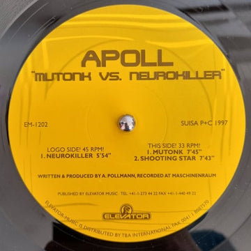 Apoll : Mutonk Vs Neurokiller (12")