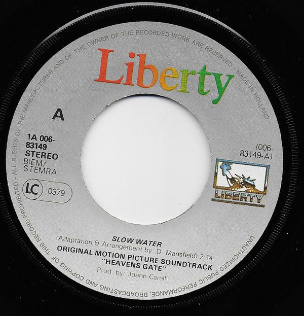 David Mansfield : Slow Water / Sweet Breeze (7", Single)