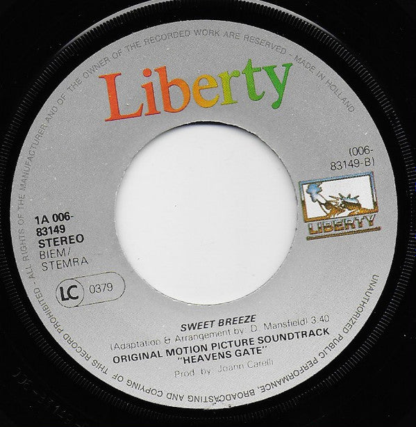 David Mansfield : Slow Water / Sweet Breeze (7", Single)