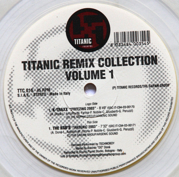 K-Traxx / The KGB's : Titanic Remix Collection Volume 1 (12", Cle)