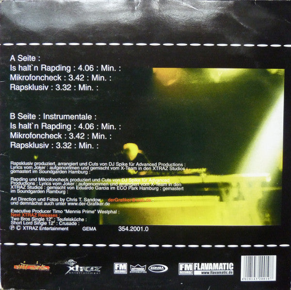 Joe Care : Rapsklusiv (12")