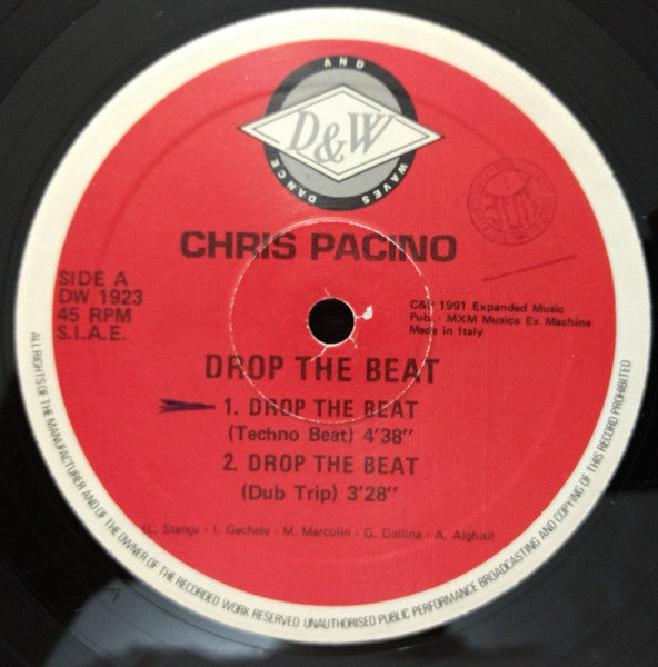 Chris Pacino : Drop The Beat (12", Single)
