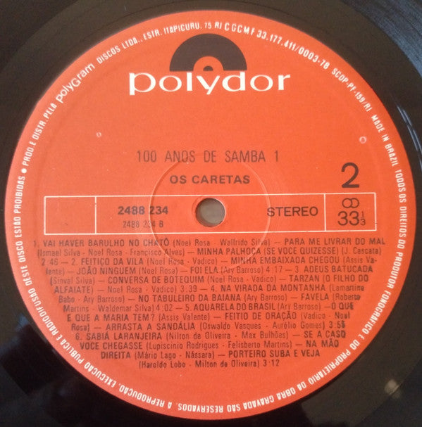 Os Caretas : Cem Anos De Samba (3xLP, Album + Box)