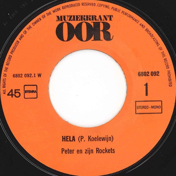 Peter En Zijn Rockets* : Hela! / Connie (7", Single)