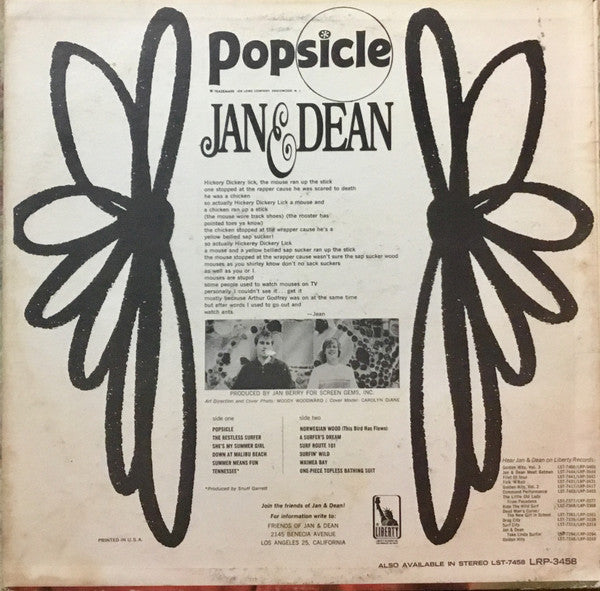 Jan & Dean : Popsicle (LP, Album, Mono)