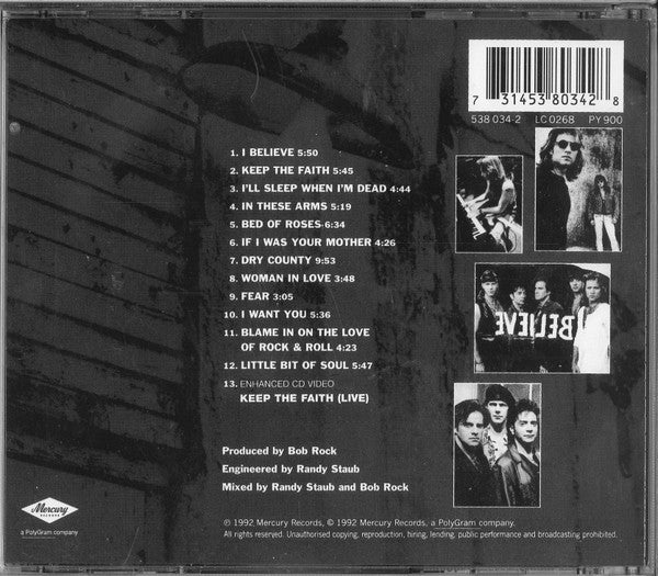 Bon Jovi : Keep The Faith (CD, Album, Enh, RE, RM, Dis)