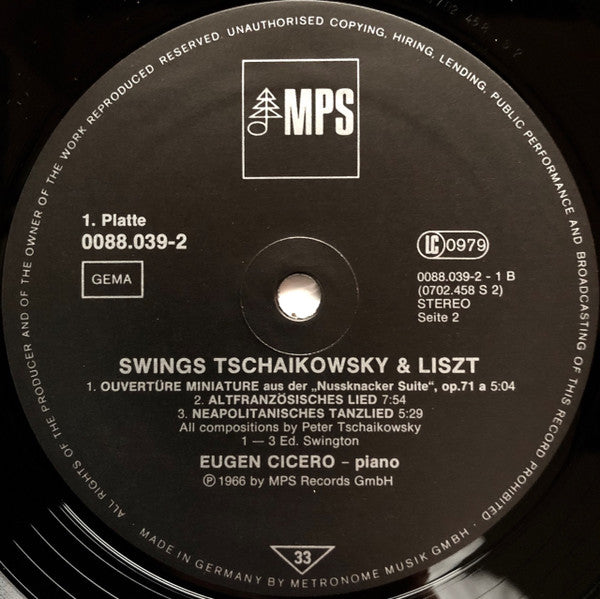 Eugen Cicero : Swings Tschaikowsy & Liszt (2xLP, Comp, RE)