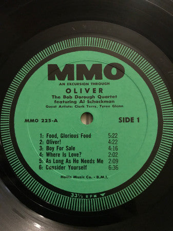 Bob Dorough Quartet Featuring Al Schackman : An Excursion Through Oliver! (LP, Album, Mono)