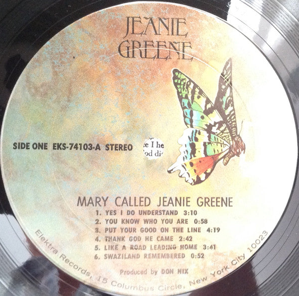 Jeanie Greene : Mary Called Jeanie Greene (LP, Album)