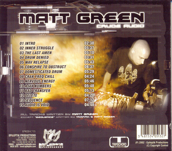 Matt Green : Crude Audio (CD, Album)