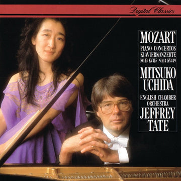 Wolfgang Amadeus Mozart, Mitsuko Uchida, English Chamber Orchestra, Jeffrey Tate : Piano Concertos No.13 KV415 / No.14 KV449 (CD, Album)