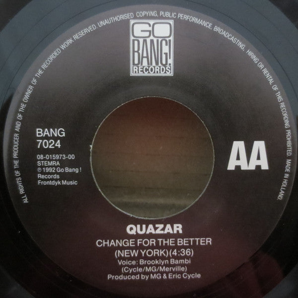 Quazar : Change For The Better (7")