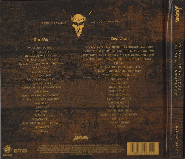 Venom (8) : In Nomine Satanas - The Neat Anthology (40 Years In Sodom) (2xCD, Comp, RM)