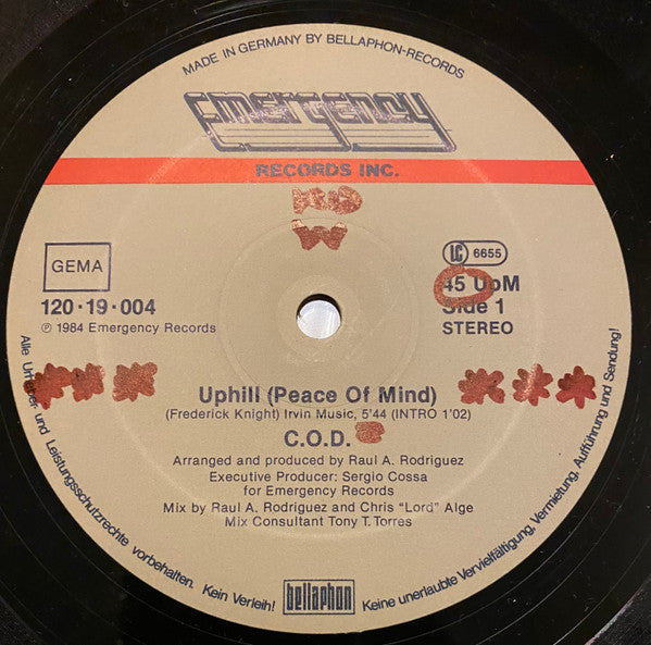 C.O.D. : Uphill (Peace Of Mind) (12", Maxi)