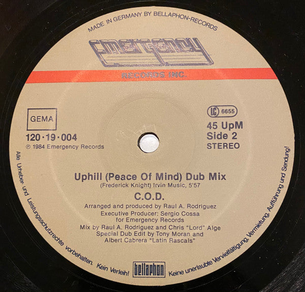 C.O.D. : Uphill (Peace Of Mind) (12", Maxi)