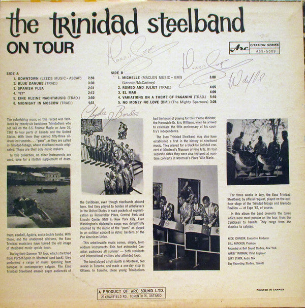 The Esso Trinidad Steel Band : On Tour (LP)
