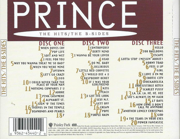 Prince : The Hits / The B-Sides (3xCD, Comp, Club, RP)