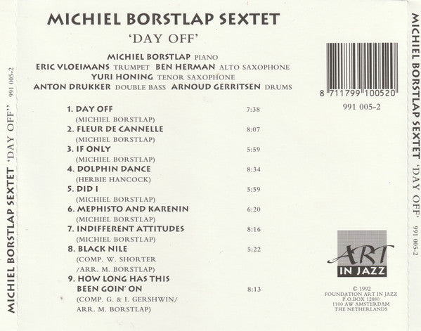 Michiel Borstlap Sextet : Day Off (CD, Album)