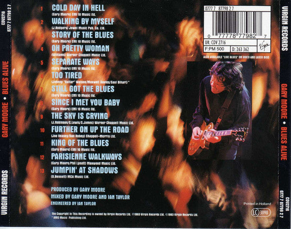 Gary Moore : Blues Alive (CD, Album)
