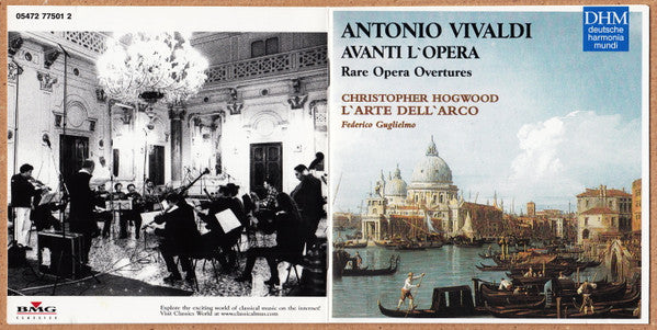 Antonio Vivaldi, L'Arte Dell'Arco, Christopher Hogwood, Federico Guglielmo : Avanti L'Opera (CD)