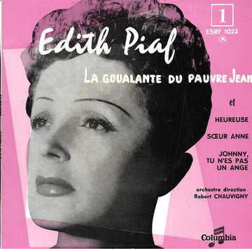 Edith Piaf : La Goualante Du Pauvre Jean  (7", EP, RE)