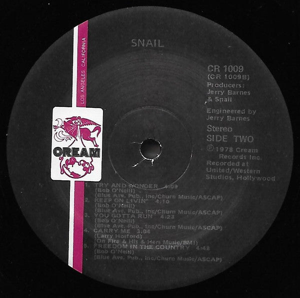 Snail (4) : Snail (LP, Album)