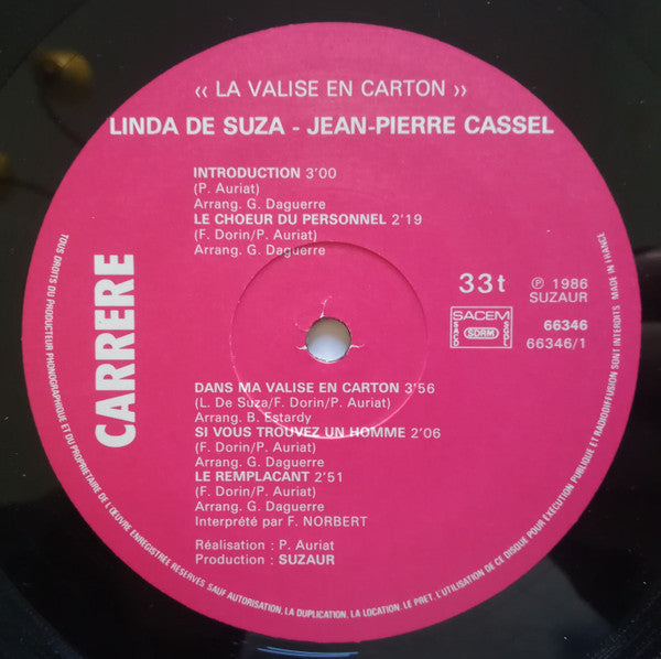 Linda De Suza - Jean-Pierre Cassel : La Valise En Carton (2xLP, Album)