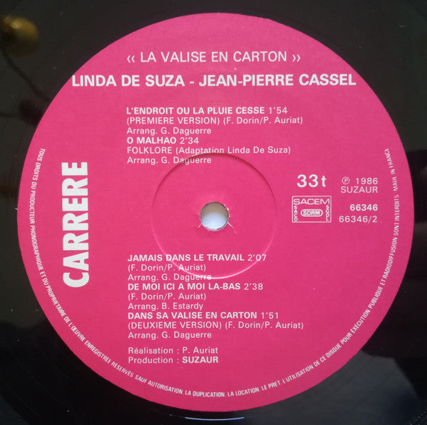 Linda De Suza - Jean-Pierre Cassel : La Valise En Carton (2xLP, Album)
