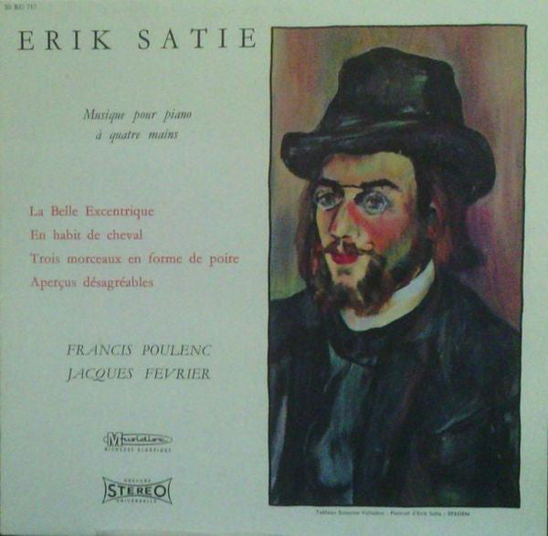 Erik Satie, Francis Poulenc, Jacques Février : Musique Pour Piano à Quatre Mains (LP)