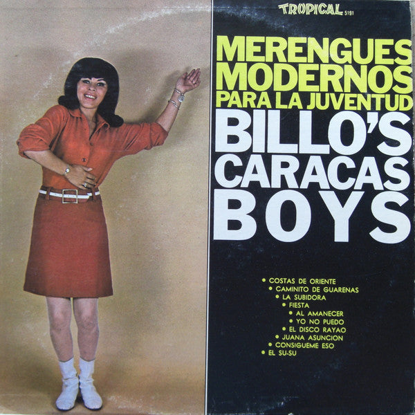 Billo's Caracas Boys : Merengues Modernos Para La Juventud (LP, Comp)